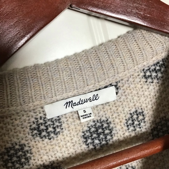 Madewell Leopard Dot Pullover Sweater Size Small. - Picture 7 of 9